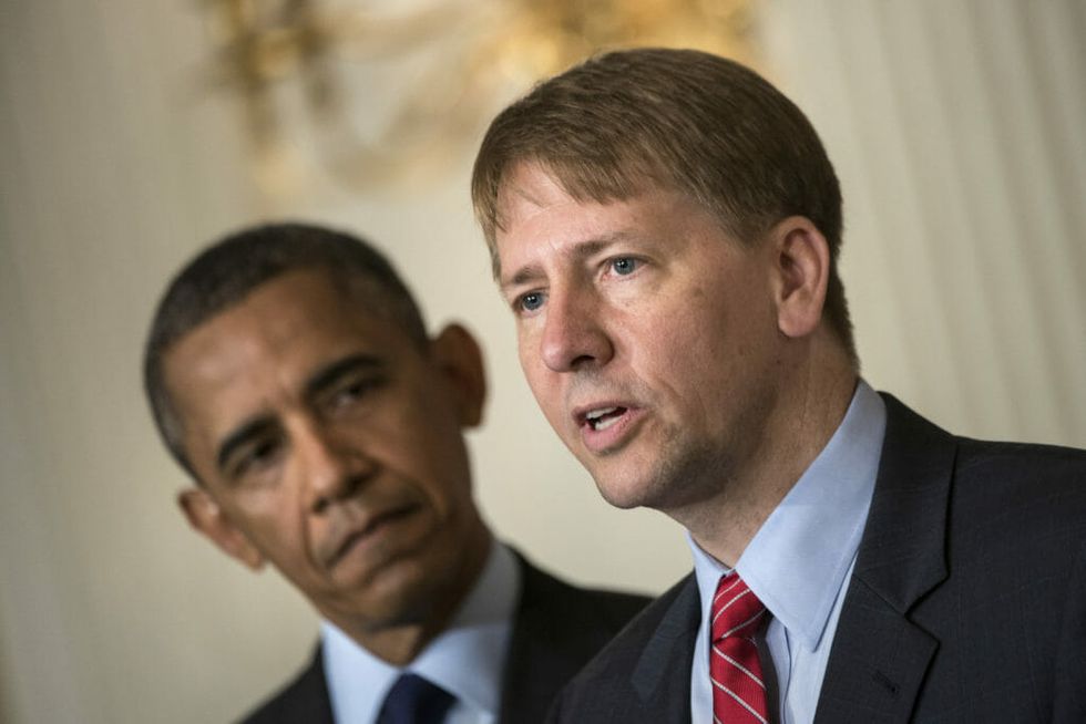 Barack Obama and Richard Cordray