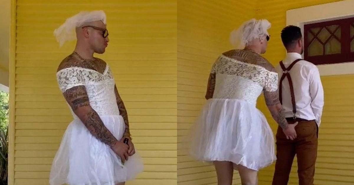 Groom Has Ultimate Reaction After Groomsman And Bride Trick Him With 'First Look' Fake Out