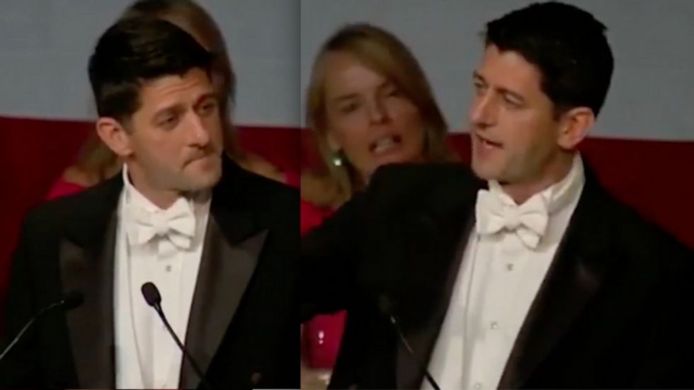 WATCH: Paul Ryan Roasts Trump, Chuck Schumer & Others at Political Dinner