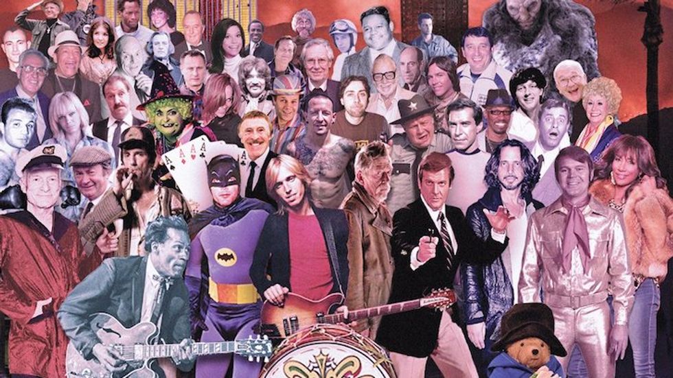 Chris Barker Creates New Beatles Memorial Album Cover for Deceased Celebrities in 2017