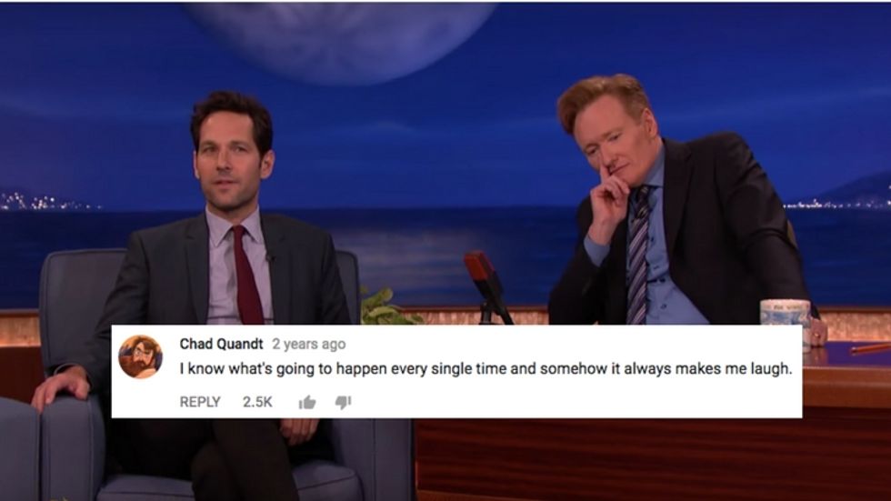 WATCH: Paul Rudd Has Been Pranking Conan O'Brien for Years