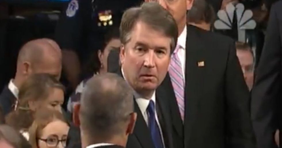 WATCH: Brett Kavanaugh Turns Away From Fred Guttenberg Before Security ...