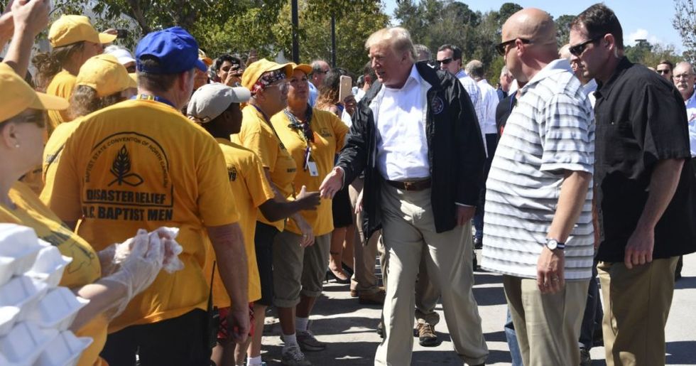 Donald Trump Is Getting Dragged Hard For His Insensitive Remarks to a Hurricane Florence Survivor