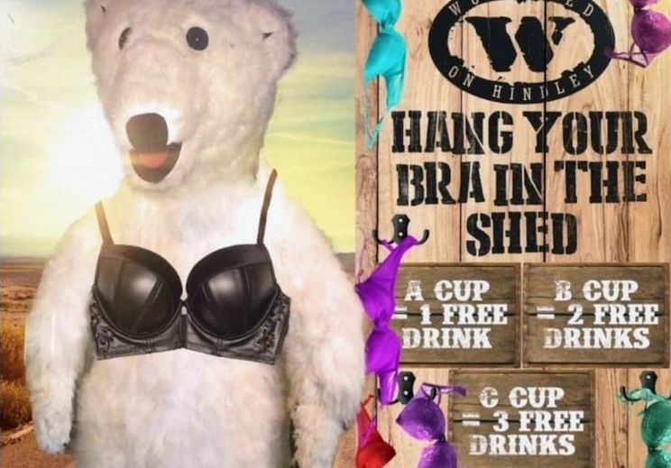 Pub Apologizes For Free Drinks Based On Women's Bra Size - Comic Sands