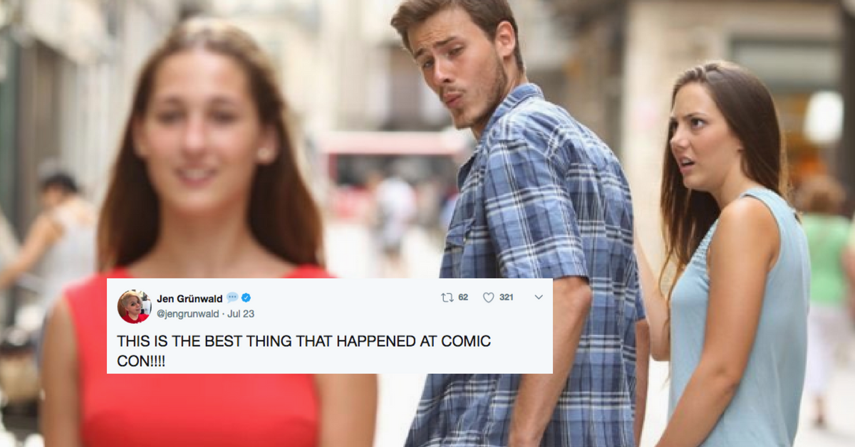 Star Wars Fans Put The Perfect Spin On That 'Distracted Boyfriend' Meme At Comic-Con 😂