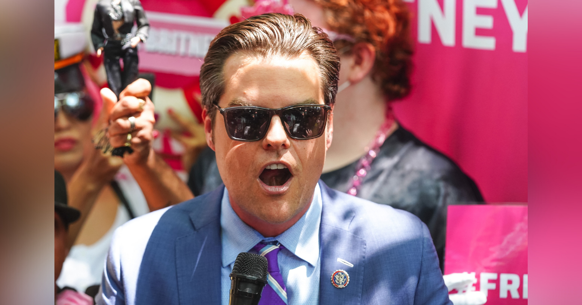 ​Matt Gaetz Just Spoke At A 'Free Britney' Rally In LA—And Nobody Knows What To Think