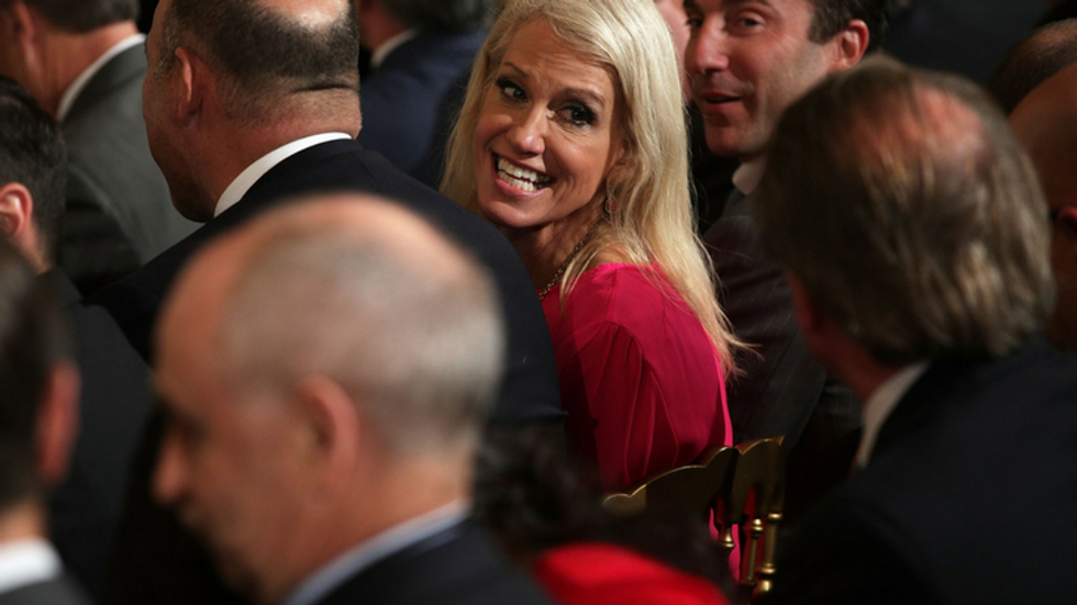 Kellyanne Conway Tweets Claim That Trump Empowers Women