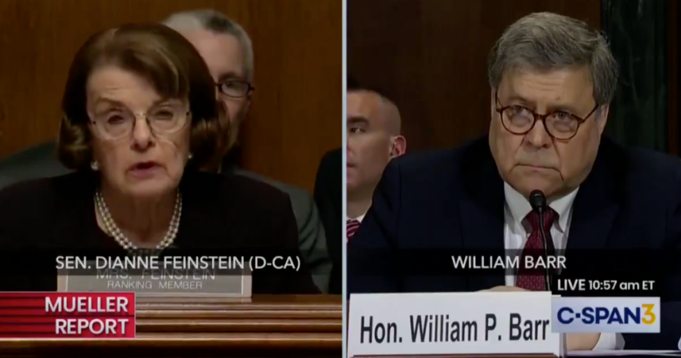 William Barr Stuns Dianne Feinstein With His Defense of Donald Trump Ordering Don McGahn to Lie About Firing Robert Mueller