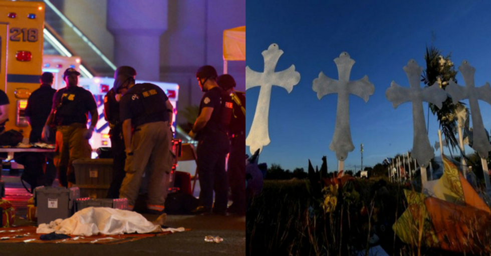 Las Vegas and Texas mass shootings aftermath