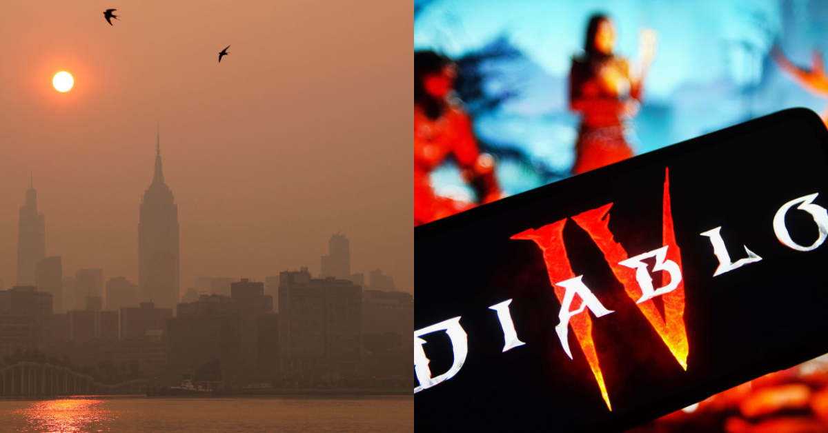 New York City skyline; Diablo IV
