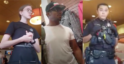 Denny's waitress is fired over video of her ignoring two black  cross-country truckers but serving white customers before calling cops on  them for complaining