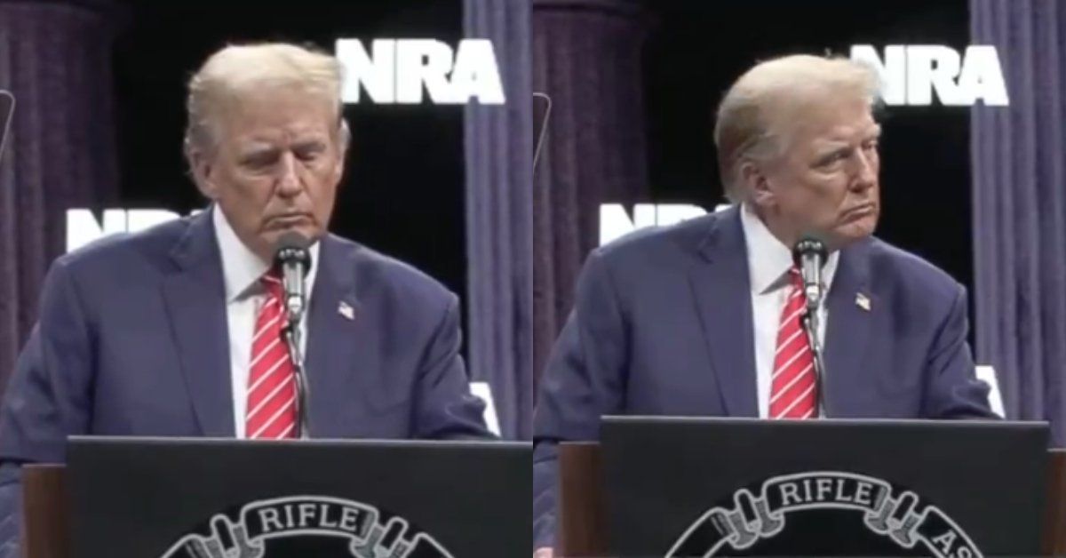Screenshots of Trump for NRA event in Dallas, Texas.
