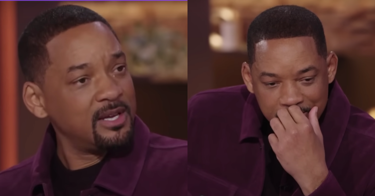 screenshots of Will Smith on "The Daily Show"