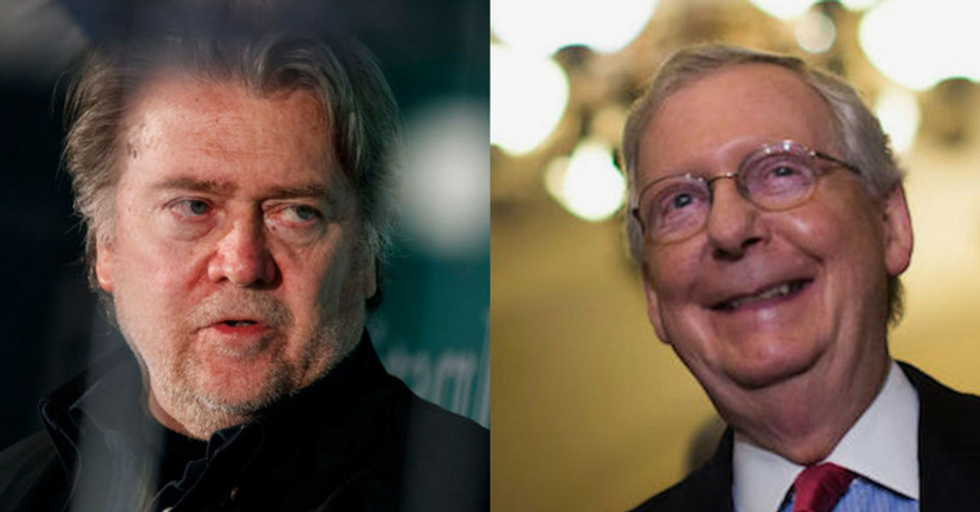 Steve Bannon; Mitch McConnell