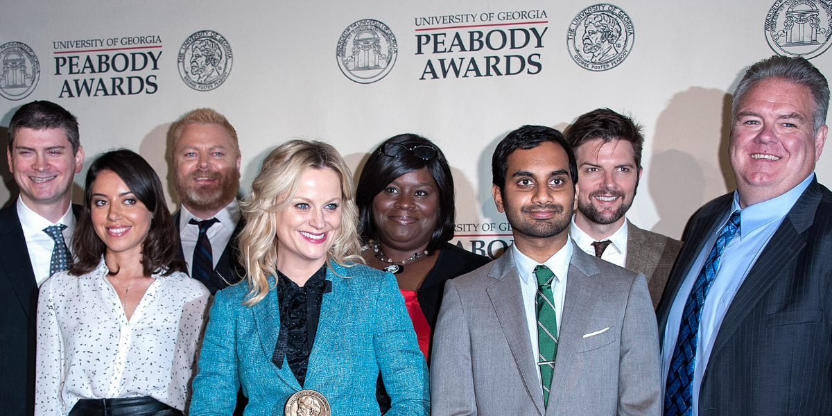 Parks and Recreation' Stars Amy Poehler, Aubrey Plaza and Adam Scott  Reunite at SAG Awards