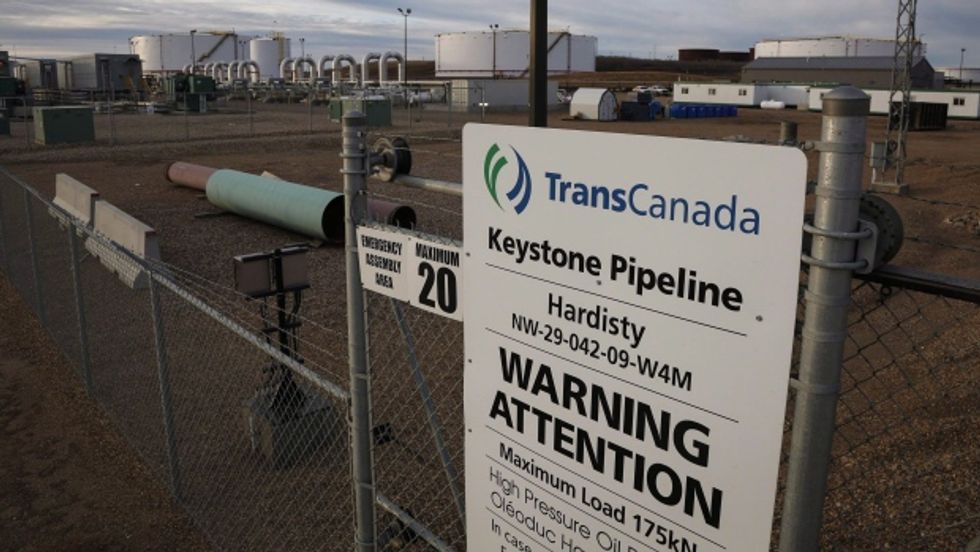 TransCanada Corporation Keystone pipeline worksite